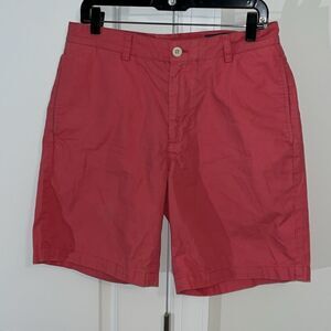 Pale Pink vineyard vines cotton flat front Club 9” model golf sailing shorts 32